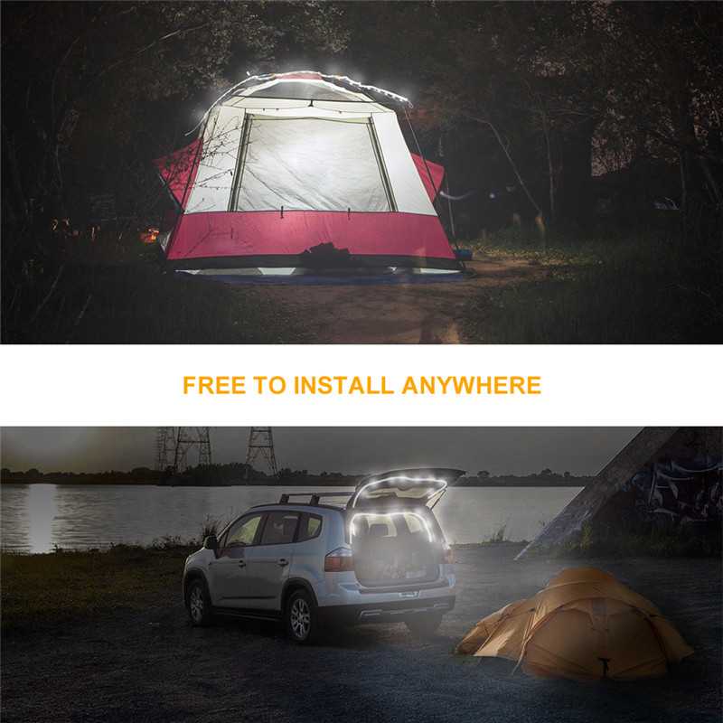 Draagbare Camping LED Striplamp – Waterdicht, USB Oplaadbaar