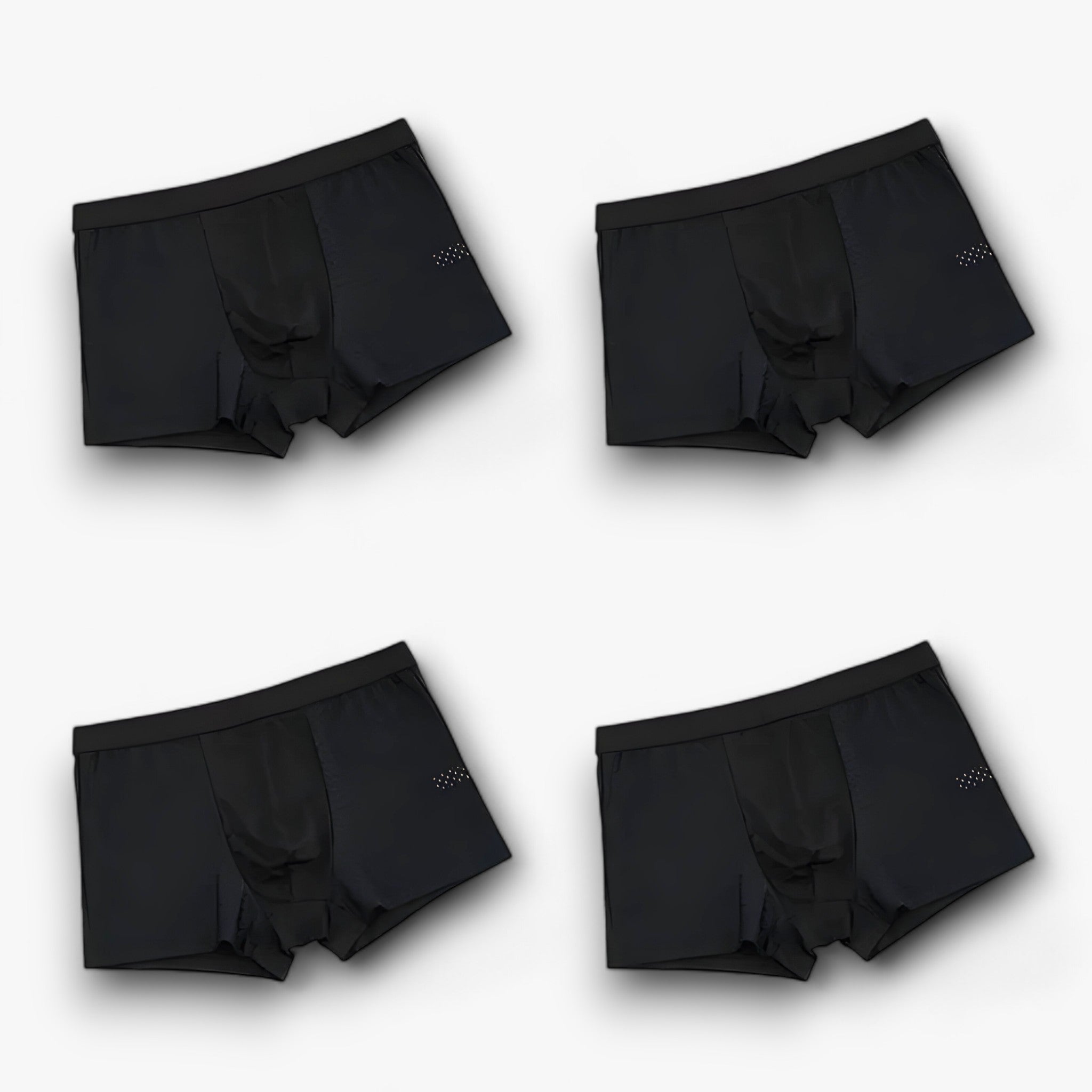 Men's Boxer Briefs : Broek Heren Zwart - Klassieke Boxerbroek - Herenboxerstijl voor een Moeiteloze Aantrekkingskracht (4+4 Gratis) in 4 zwart van Pantino