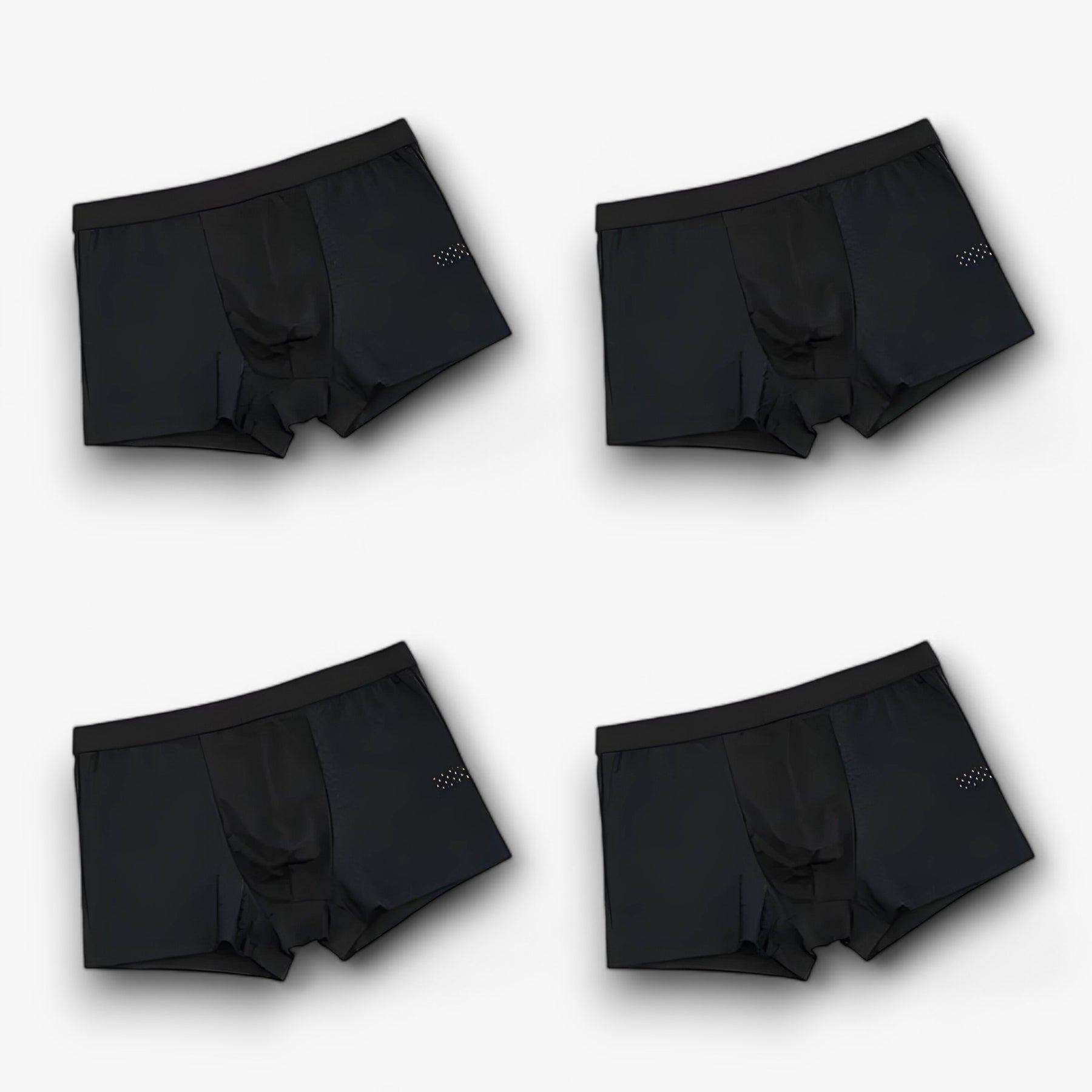 Men's Boxer Briefs : Broek Heren Zwart - Klassieke Boxerbroek - Herenboxerstijl voor een Moeiteloze Aantrekkingskracht (4+4 Gratis) in 4 zwart van Pantino