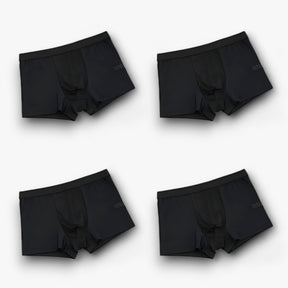Men's Boxer Briefs : Broek Heren Zwart - Klassieke Boxerbroek - Herenboxerstijl voor een Moeiteloze Aantrekkingskracht (4+4 Gratis) in 4 zwart van Pantino