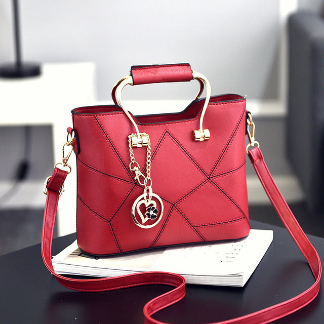bags : Elegante Stijlvolle Sieradenset Dames - Goud Ketting Oorbellen in Wine Red van Pantino