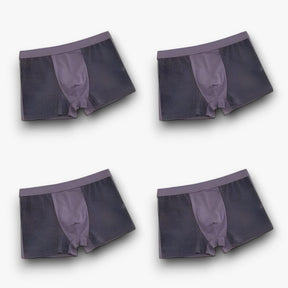 Men's Boxer Briefs : Broek Heren Zwart - Klassieke Boxerbroek - Herenboxerstijl voor een Moeiteloze Aantrekkingskracht (4+4 Gratis) in 4 grijs van Pantino