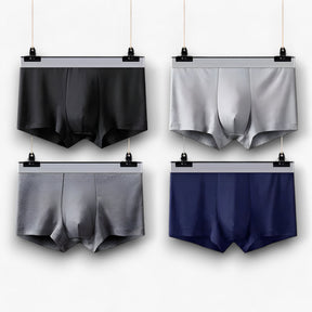 Boxer Briefs : Ademende Boxershorts - Sexy en Comfortabel - 2 Zwart in Zwart - lichtgrijs - donkergrijs - blauw van Pantino