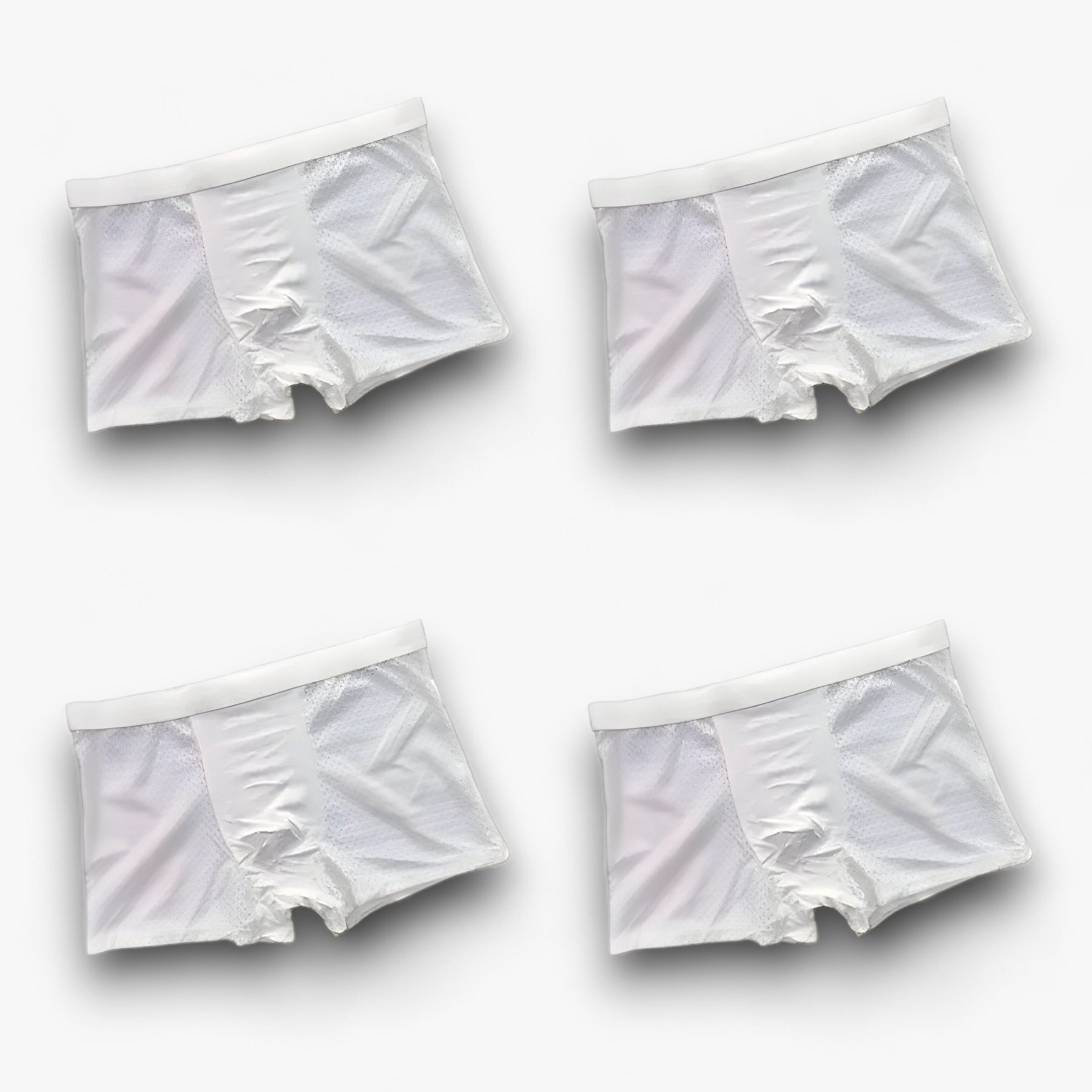 Men's Boxer Briefs : Broek Heren Zwart - Klassieke Boxerbroek - Herenboxerstijl voor een Moeiteloze Aantrekkingskracht (4+4 Gratis) in 4 wit van Pantino