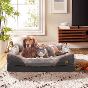 pets : Groot Orthopedisch Hondenkussen - Grijs in van Pantino