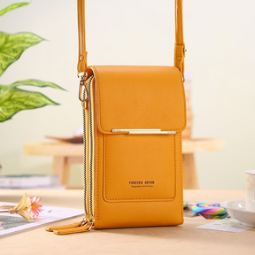 bags : Anti-Diefstal Handtas Dames Oranje - Verborgen Vakken Veilig - Nylon in Oranje van Pantino