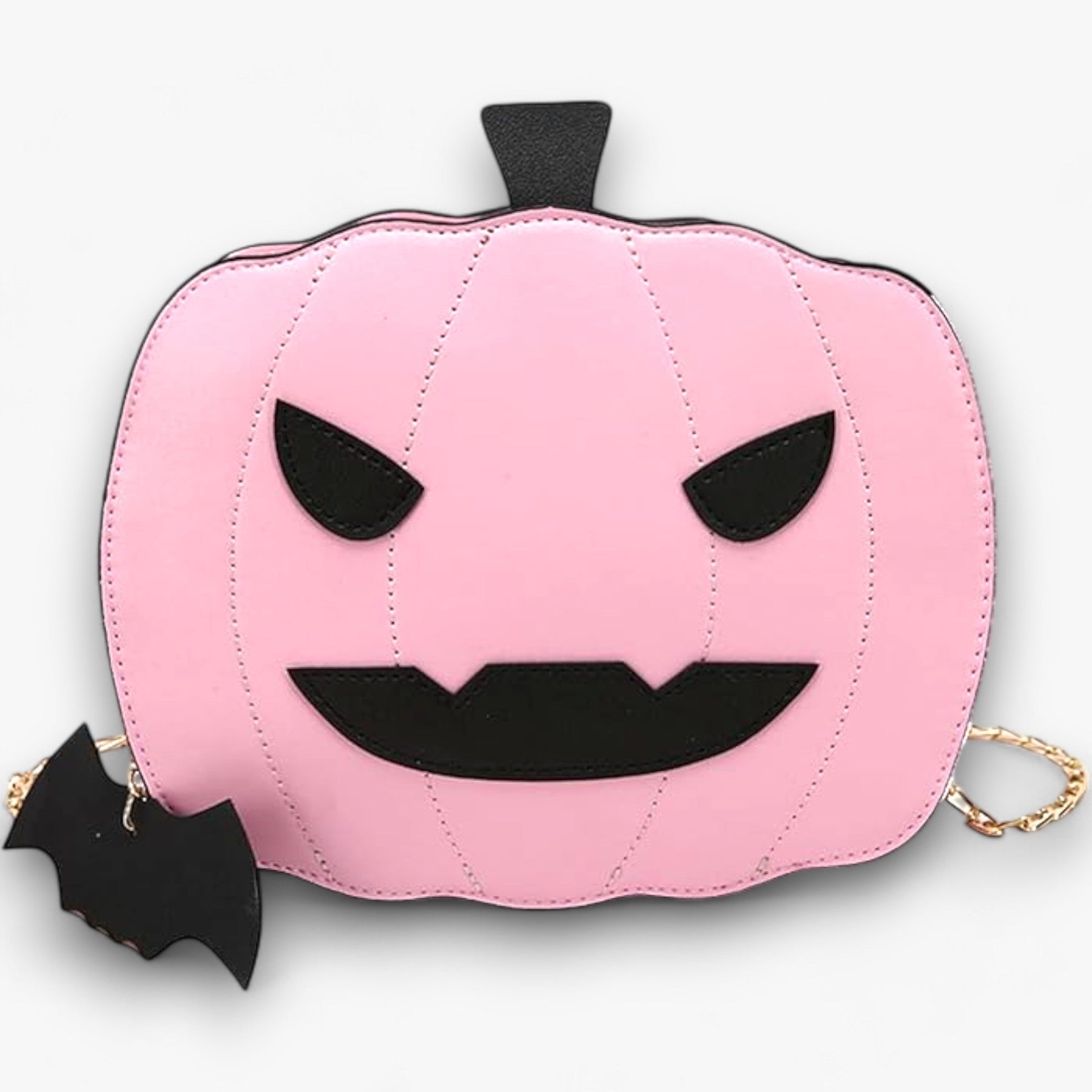 bags : Pumpkin Purse - Creatieve Halloween-Tas voor een Stijlvolle Look - Goud in Roze van Pantino
