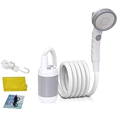 outdoor equipment : Portable Camping Shower - Overal Toegang tot een Comfortabele Douche - Grijs in van Pantino