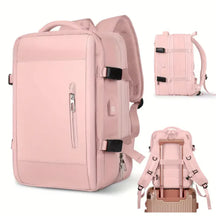 bags : Lotte Ademend Rugzak Dames - Rugzak - Laptop Rugzak in Roze van Pantino