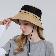 Sun Hat : Ademende Zonnehoed - Khaki in Khaki van Pantino