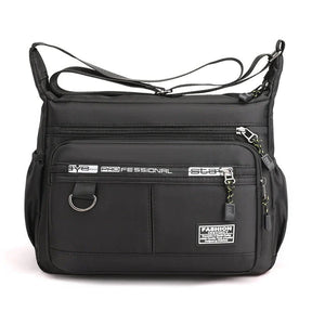 bags : Schoudertas Blauw - EasyCarry - Grote Capaciteit Crossbody in Zwart van Pantino
