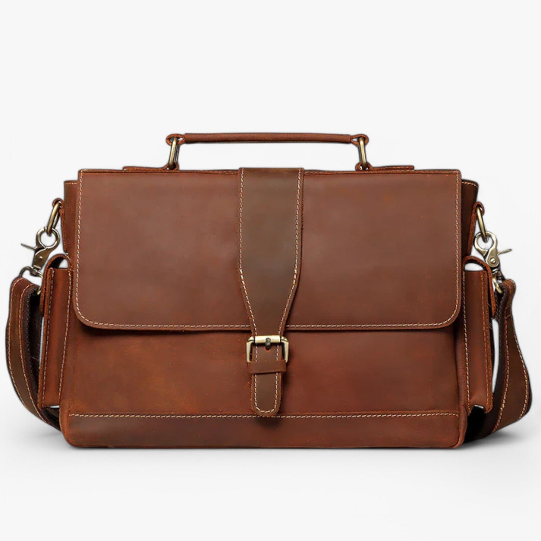 bags : Leren Werktas Leer - Bruin in van Pantino