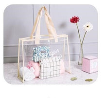 bags : Strandtas Transparant - Pvc in Beige van Pantino