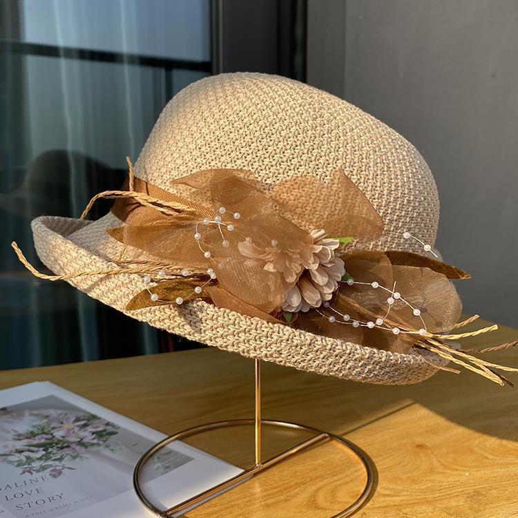Beanie : Gebreide Krulmuts Beige - Comfortabele Katoen & Linnen Muts voor Dames/Heren in Beige M van Pantino
