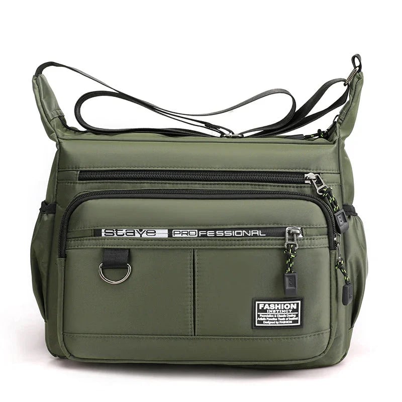 bags : Schoudertas Blauw - EasyCarry - Grote Capaciteit Crossbody in Grijs van Pantino
