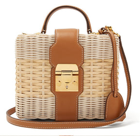 bags : Crossbody Vakantie Strandtas - Bruin in van Pantino