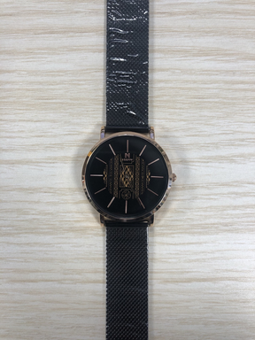watches : Dameshorloge Hannah Martin Stile36 Zwart RVS 36mm - Elegant en Modern in van Pantino