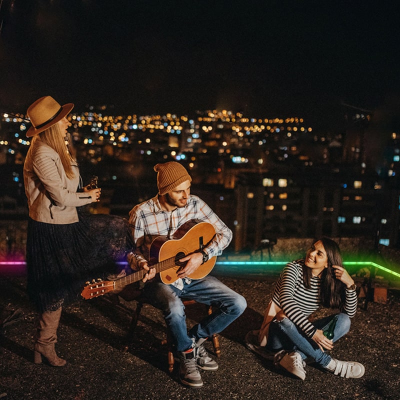 Smart WiFi LED Strip Verlichting – 8 Modi met Muzieksynchronisatie