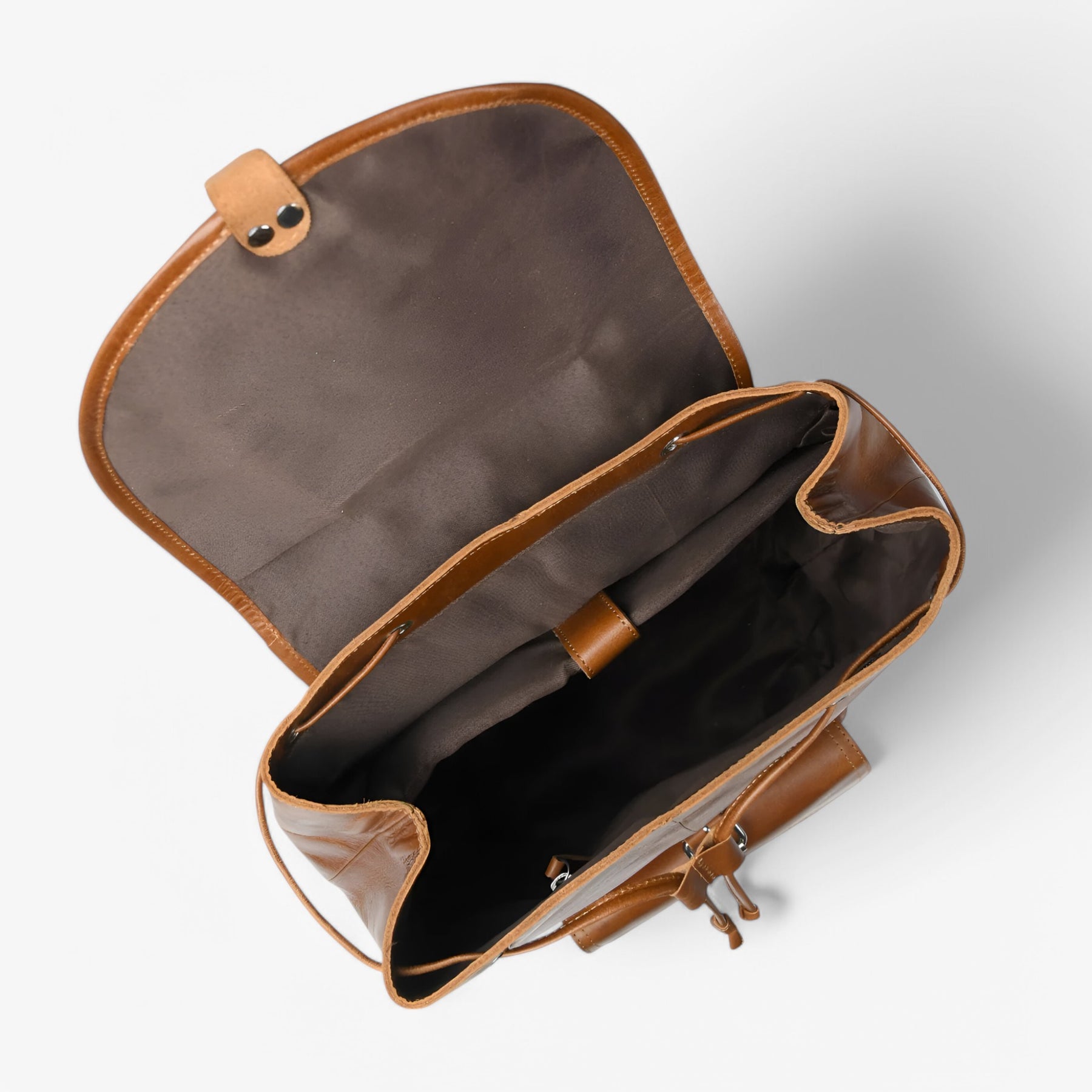 bags : Gelooide Leren Schoudertas Dames - Handgemaakt in van Pantino