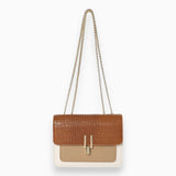 Elegante quadratische Handtasche mit Klappe für Damen - Raffiniert und zeitlos - Kunstleder
