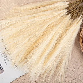 home & garden : Pluizige Pampas Kunstbloemen Beige - Sfeervolle Woonkamer Decoratie - Synthetisch in Beige van Pantino