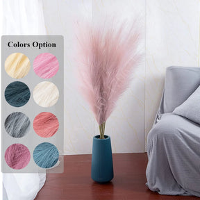 home & garden : Pluizige Pampas Kunstbloemen Beige - Sfeervolle Woonkamer Decoratie - Synthetisch in van Pantino