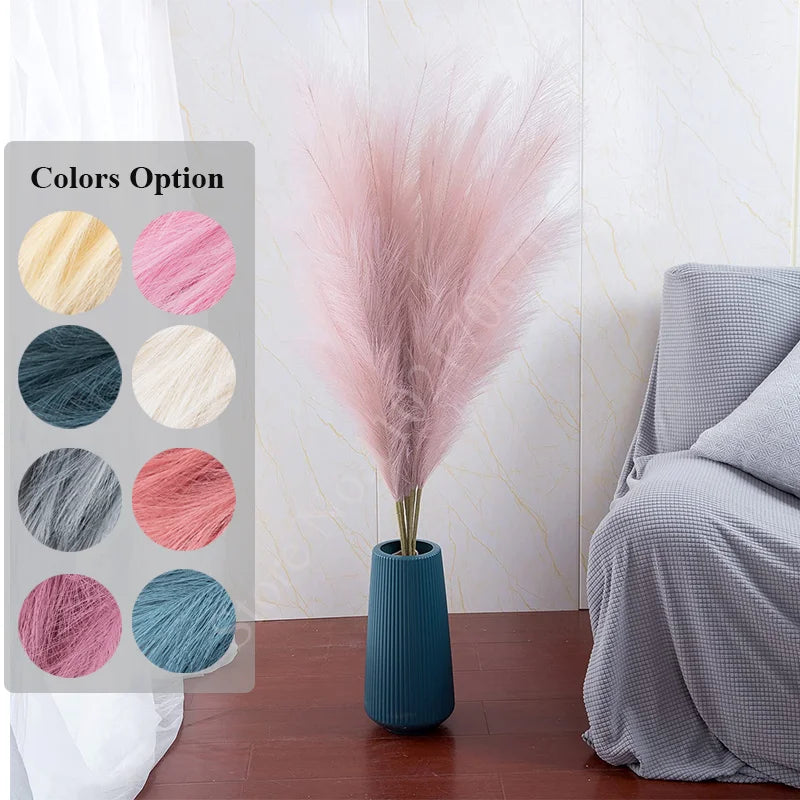 home & garden : Pluizige Pampas Kunstbloemen Beige - Sfeervolle Woonkamer Decoratie - Synthetisch in van Pantino