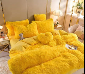 home & garden : Set (5st) Knusse Zachte Fleece Microvezel Winterdeken - Donkerroze in Geel van Pantinoshop