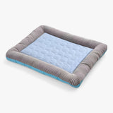 Pet Cooling Mat Blue - Cooling for Hot Summer Days - Gel
