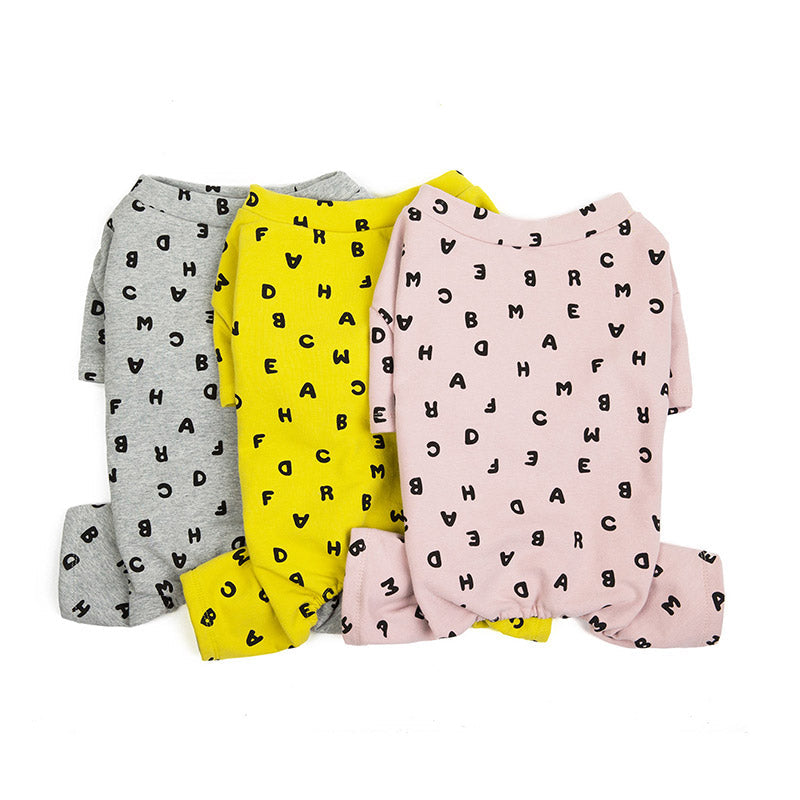 pets : Gezellige Fleecehondenhoody met Vier Poten en Letteropdruk - Roze in van Pantino