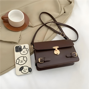 Tassen : Handtas Dames Zwart - Elegante Stijl - Synthetisch Leer in van Pantino