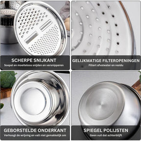 home & garden : Master Chop - 3-in-1 Roestvrijstalen Snijlade in van Pantino