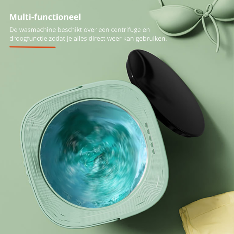 home & garden : FoldaWash - De Handige Opvouwbare Mini Wasmachine met Droger - Groen in van Pantino