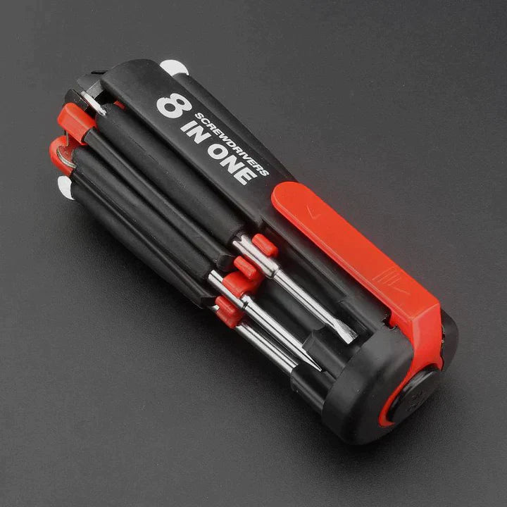 gadgets : 8-in-1 Multitool met LED - 22 Functies Schroeven Slaan - Staal in van Pantino