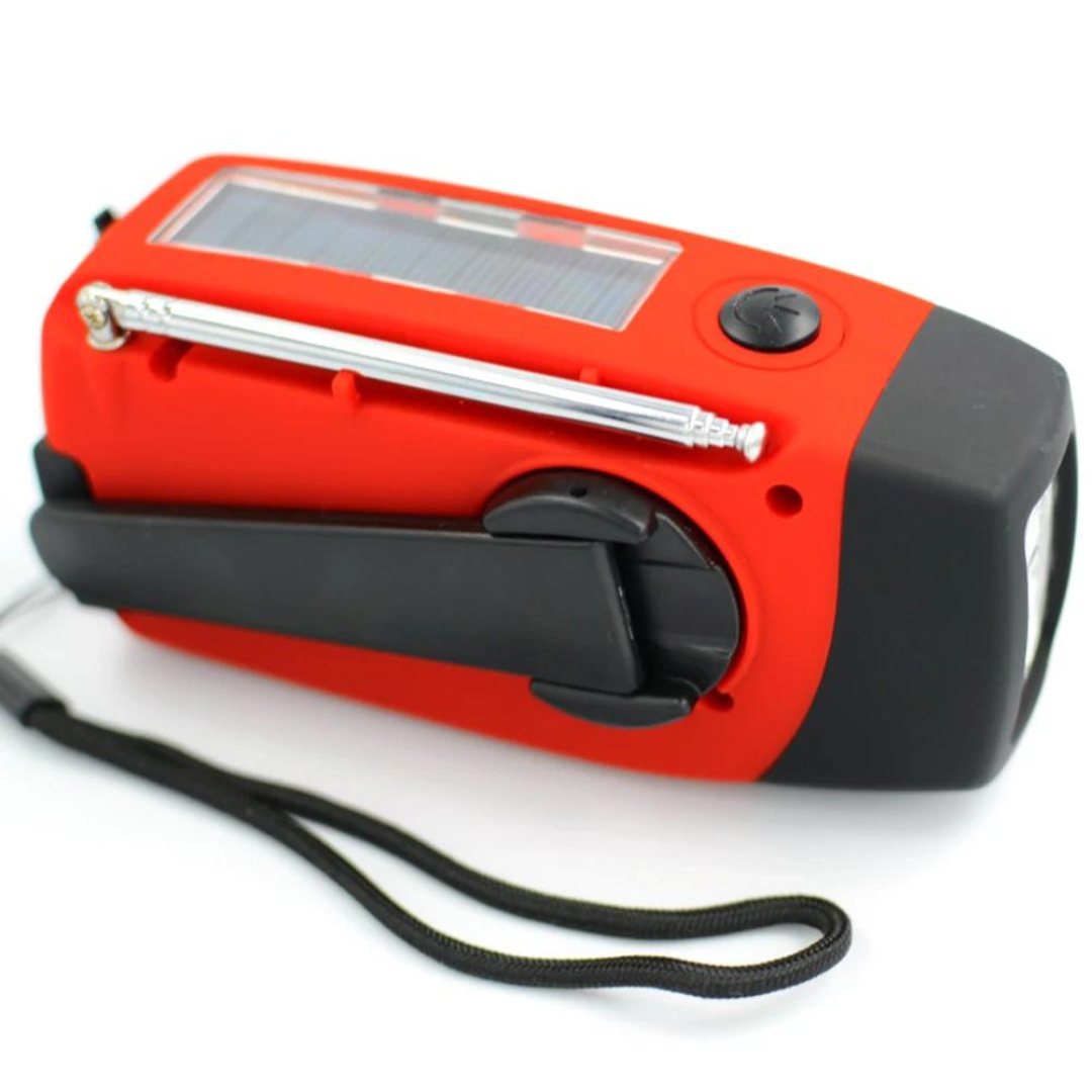 outdoor equipment : SolarSafe - Noodradio & Zaklamp op Zonne-Energie en Opwindbaar Heren in van Pantino