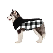 pets : Omkeerbare Schotse Ruit Winter Hondenjas - Zwart in Zwart van Pantino