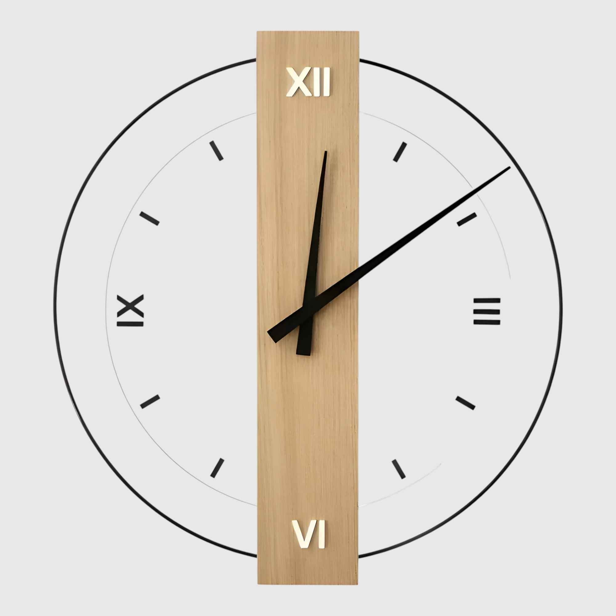 Horloges murales : Houten Design Wandklok Woonkameraccessoire in A van Pantinoshop