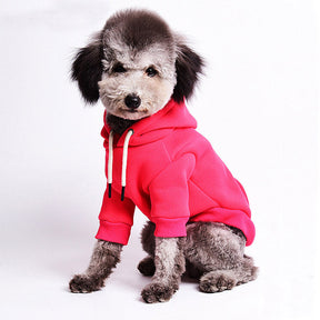 pets : Dunne Fleece Effen Kleur Pullover voor Honden - Rood in van Pantino