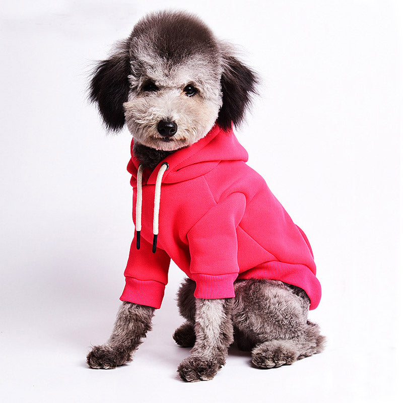 pets : Dunne Fleece Effen Kleur Pullover voor Honden - Rood in van Pantino