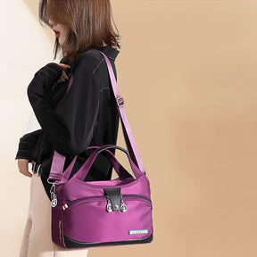 bags : Handtas Dames Grijs - MultiSafe - Waterdichte Nylon in van Pantino