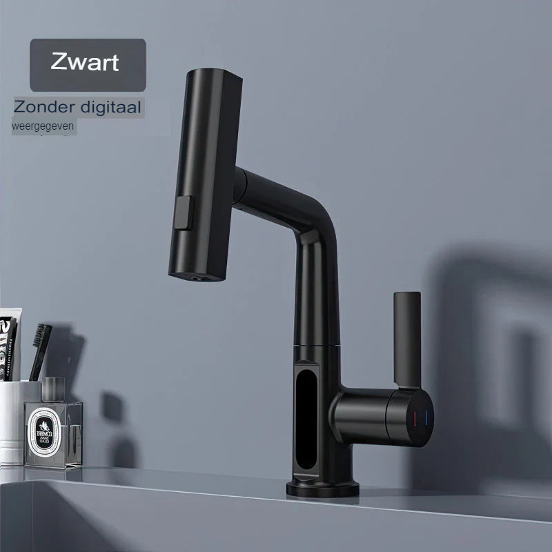 home & garden : Slimme Kraan met Digitaal Display - Temperatuur Watermeting - RVS in Zwart zonder digitaal display van Pantino