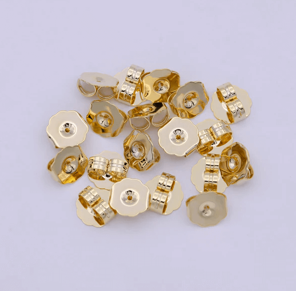 Earring Backs : Oorbellen Achterstopper - Zilver in Goud van Pantino