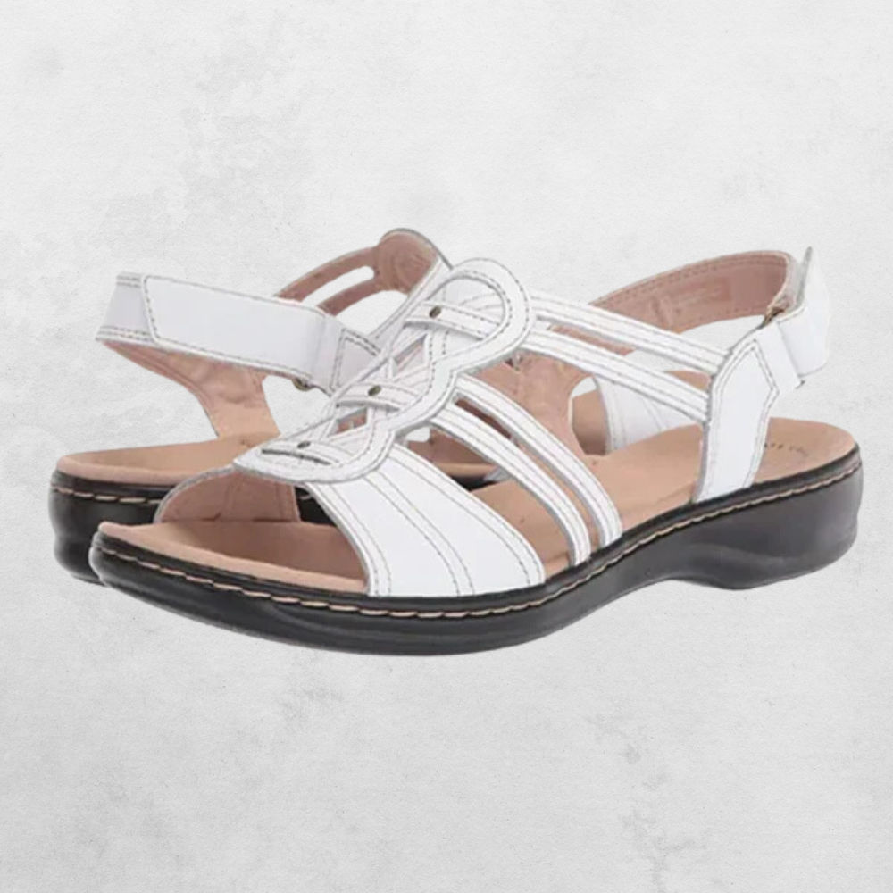 Sandals : Sandalen Rood - Elegante & Ondersteunende in Wit van Pantino