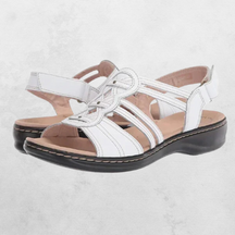 Sandals : Sandalen Rood - Elegante & Ondersteunende in Wit van Pantino