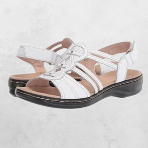 Sandals : Sandalen Rood - Elegante & Ondersteunende in Wit van Pantino