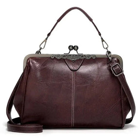 bags : Effen Handtas Dames Beige - Veelzijdig Ruim Stijlvol - PU-Leer in Koffie van Pantino