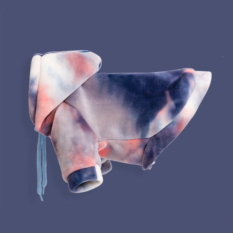 pets : Honden Hoodie in Stijlvolle Tie Dye Print - Paars in van Pantino