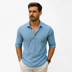 T-Shirt : Zomershirt Heren - Blauw in van Pantino