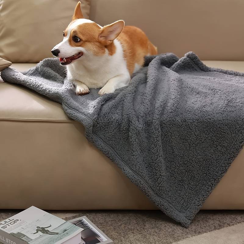pets : Cozy Fleece Blanket Honden Katten - Grijs in van Pantino