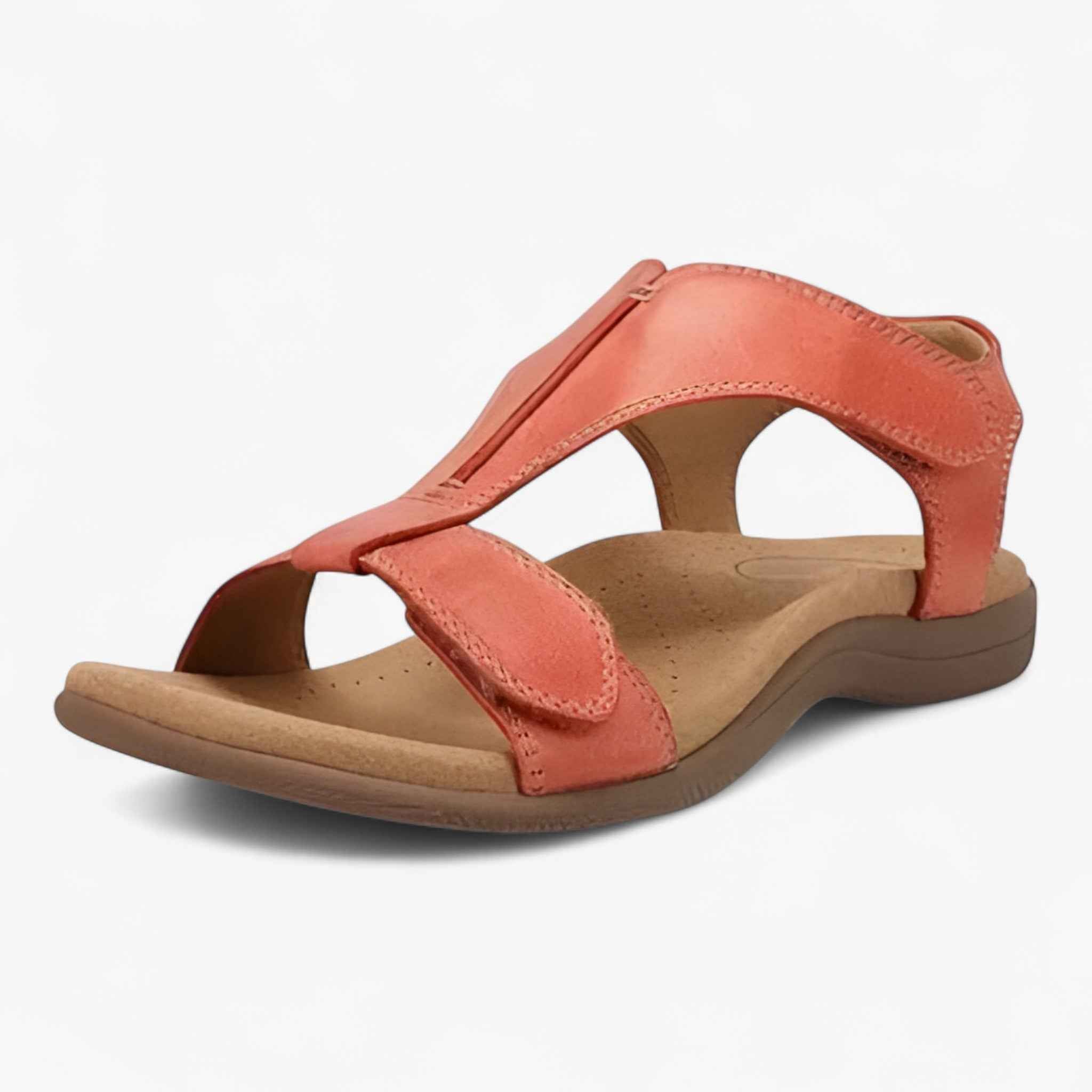 Sandals : Dames Sandalen Lichtgewicht met Voetboogondersteuning - Comfortabel en Ademend in Rosso van Pantinoshop